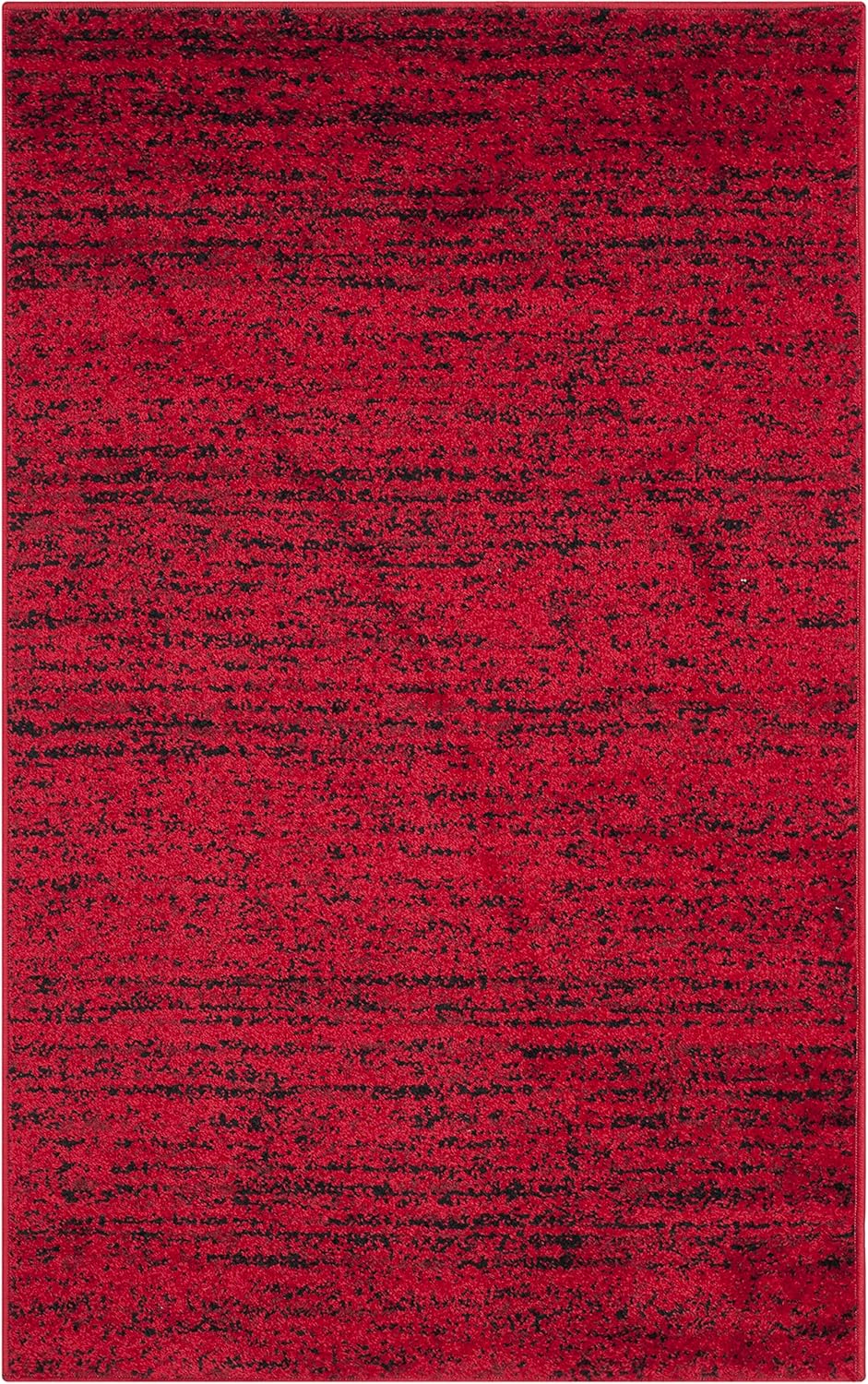 SAFAVIEH Adirondack Collection Accent Rug - 3' x 5', Red & Black, Modern Abstract Design, Non-Shedding & Easy Care, Ideal for High Traffic Areas in Entryway, Living Room, Bedroom (ADR117F)