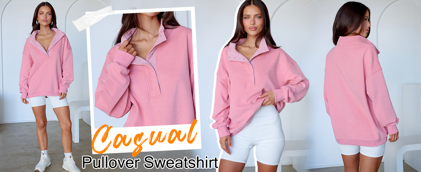 Amazon.com: ANRABESS Womens Oversized Sweatshirt Long Sleeve