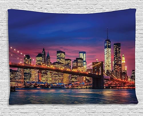 Miniatura 69 de Ambesonne Tapiz vintage, detalles de relojes mecánicos, diseño steampunk, diseño steampunk, para colgar en la pared para dormitorio, sala de estar,