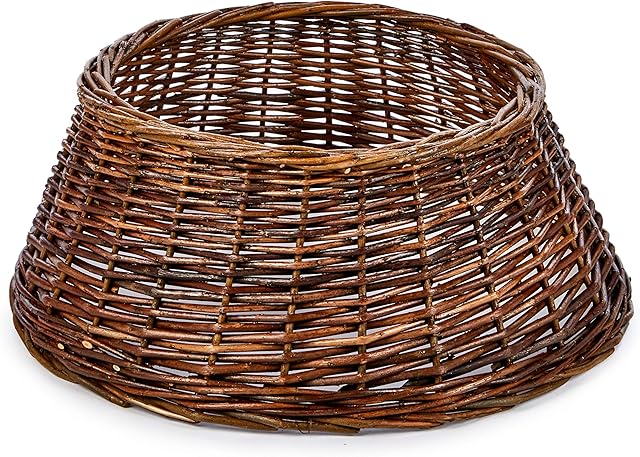 Premier Decorations 60cm Diameter Rattan Tree Skirt (Brown)