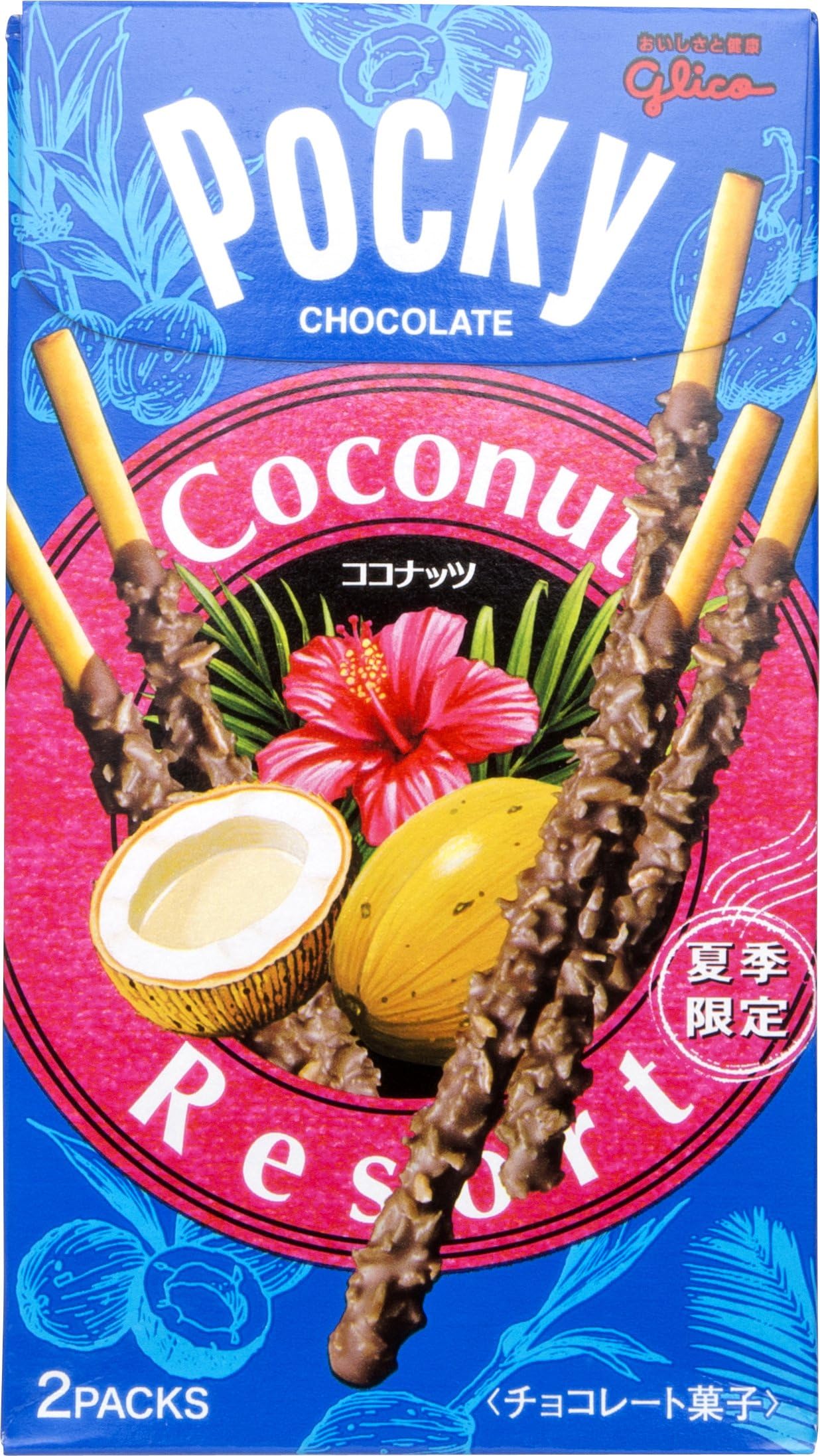 Coconut Chocolate Flavor Pocky Stick Snack (Japanese Import) [B674][GO-ICSH]