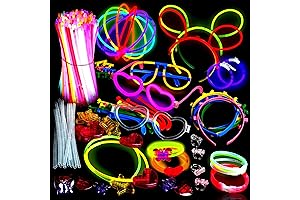 BDI 200 Glow Sticks, Lasting Light party essentials Halloween rave glowsticks