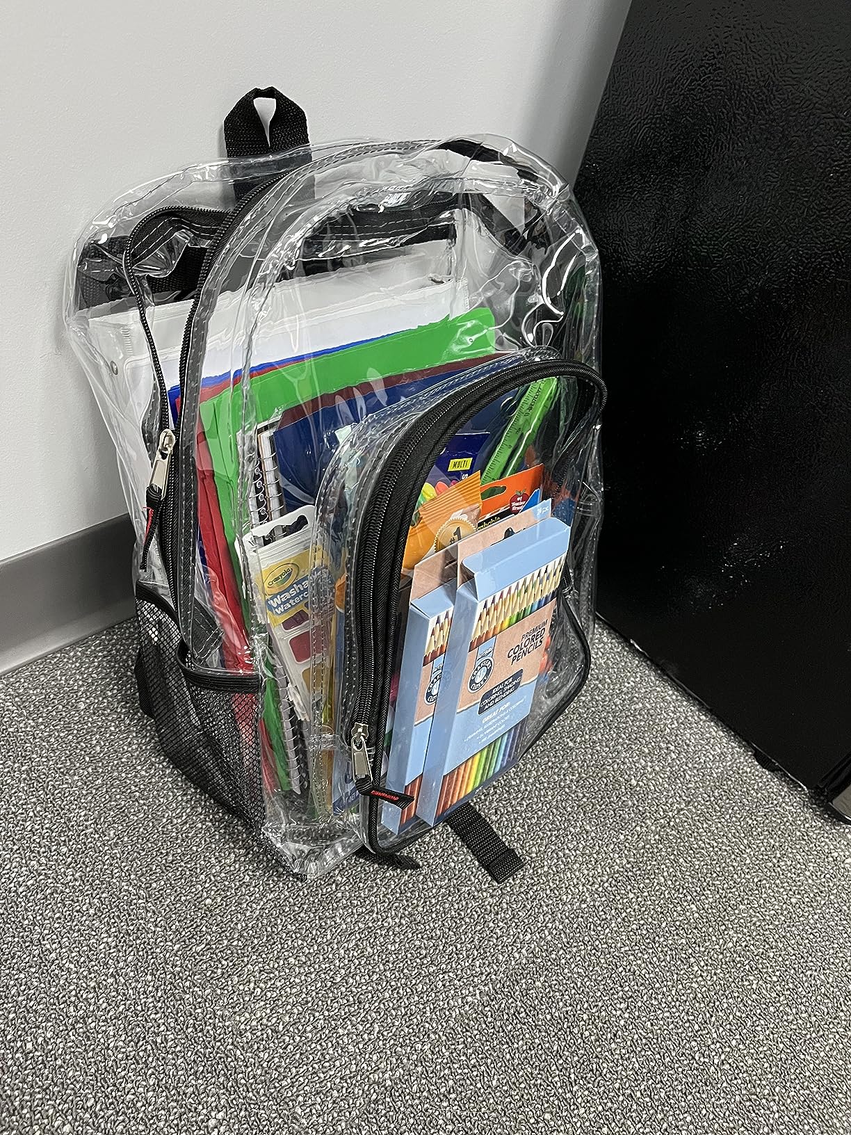 4/mo Finance JOMPARO Clear Backpacks for School, Kids See Through