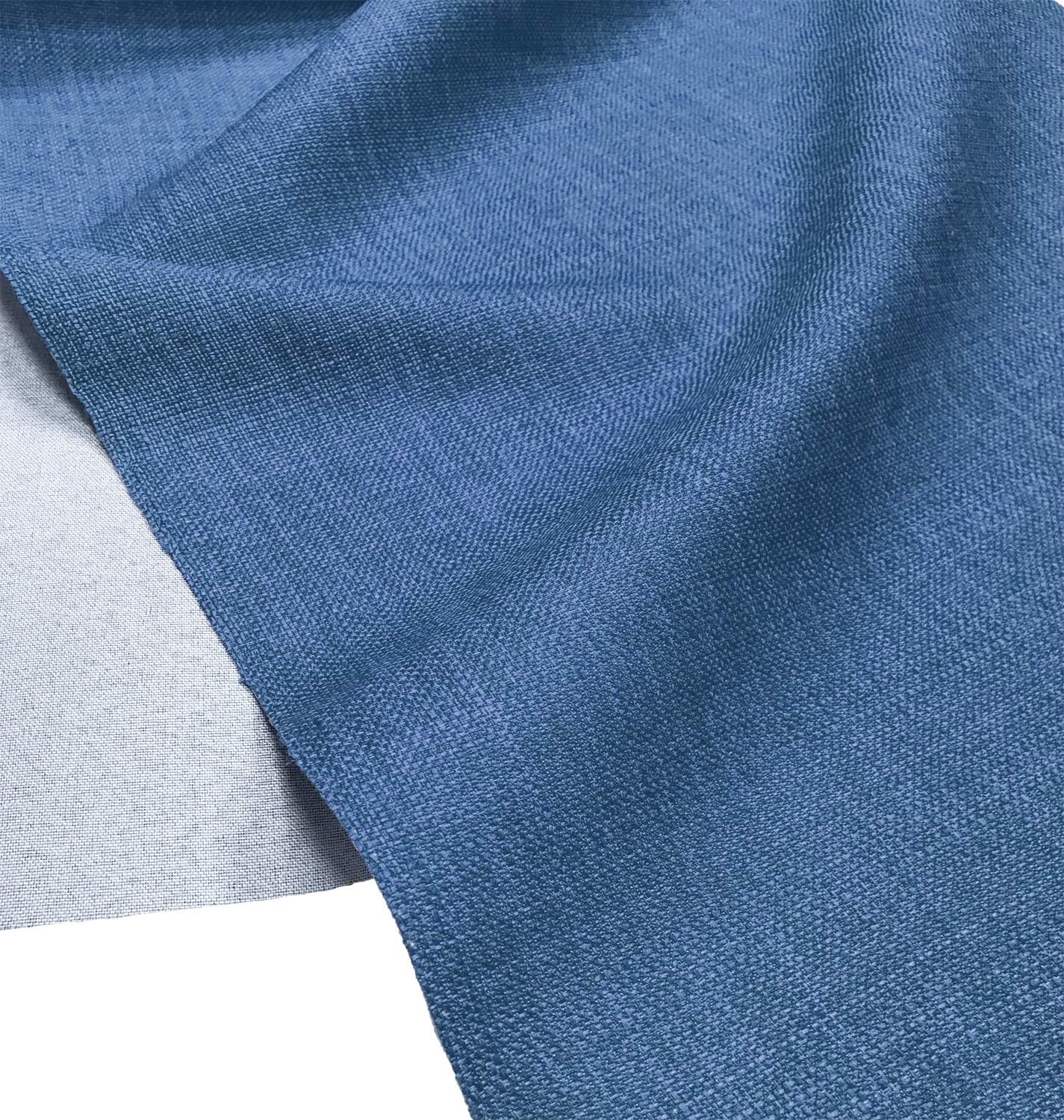 Soft Plain Linen Look Fabric Curtains Bag Designer Clothing Material Dressmaking Upholstery 145cm Wide - Half Metre 50cm x 145cm Royal Blue