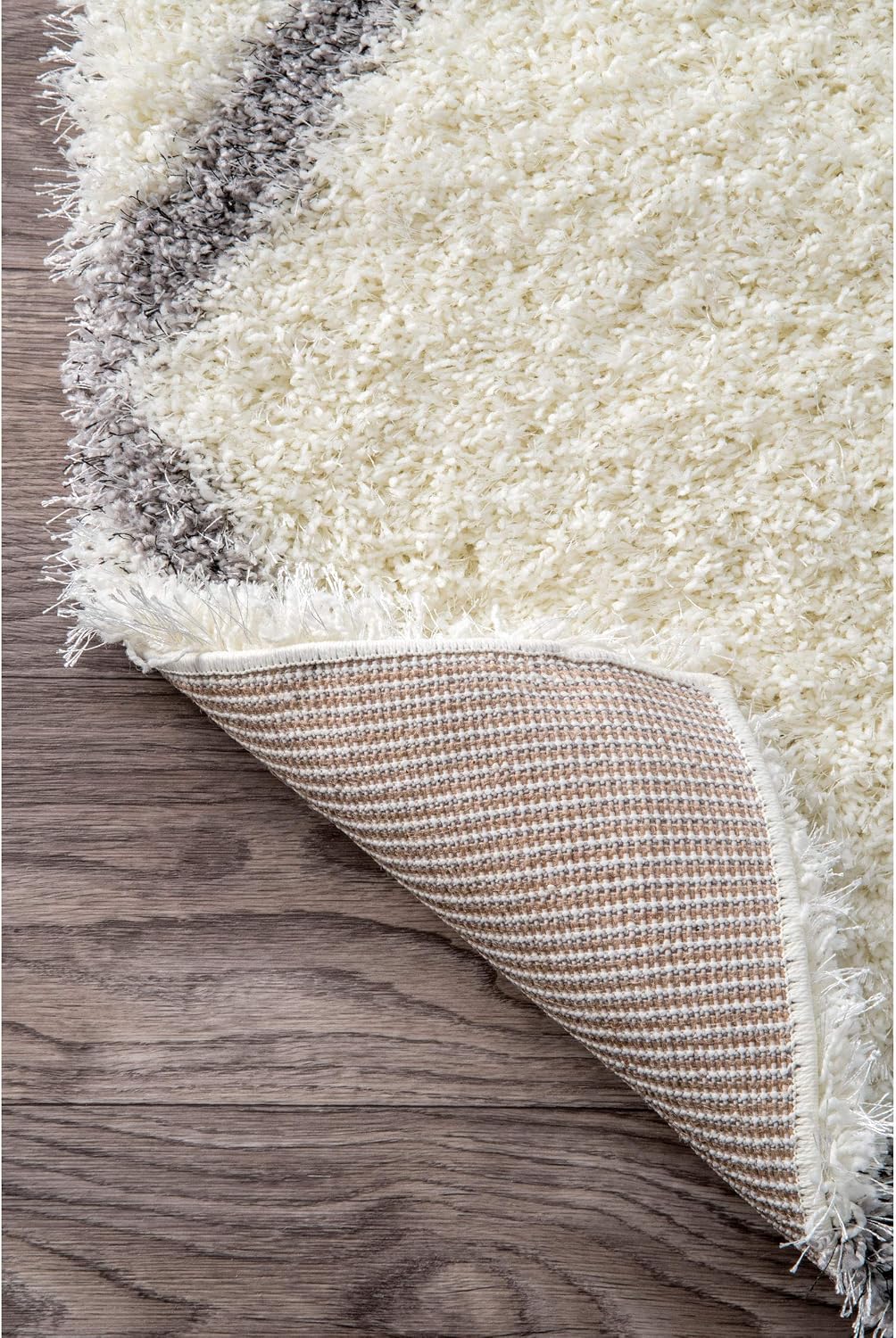 nuLOOM Machine Made Diamond Shag Area Rug, 7x9, Gray