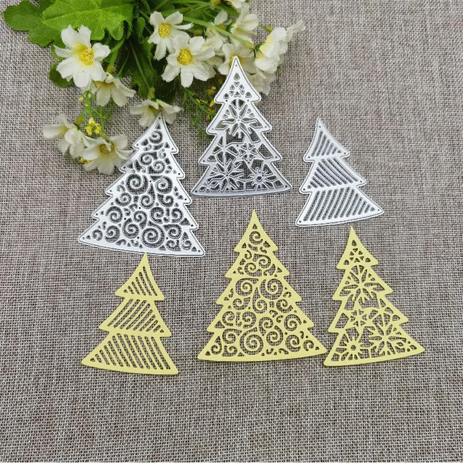 Matrice de découpe sapin de Noël métal pour gaufrage précis
