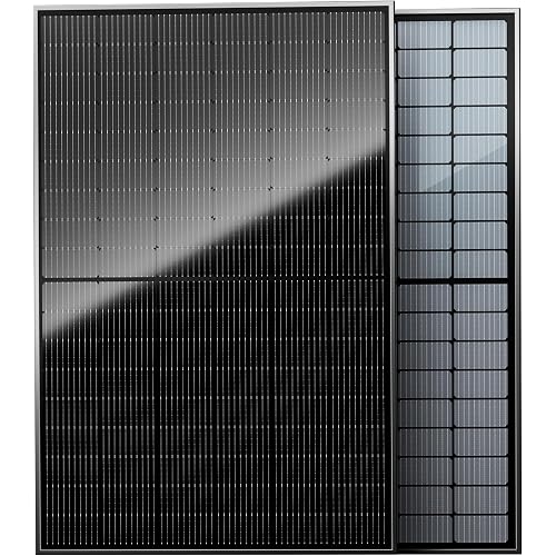 EPOCH 400W Bifacial Solar Panels,N-Type Class A 12/24 Volt Monocrystalline Solar Panel, High-Efficiency Waterproof Solar Module for RV Camping, Boat, Marine,Off-Grid