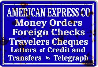 American Express Company Banking Vintage Reproduction Metal Sign 9×12
