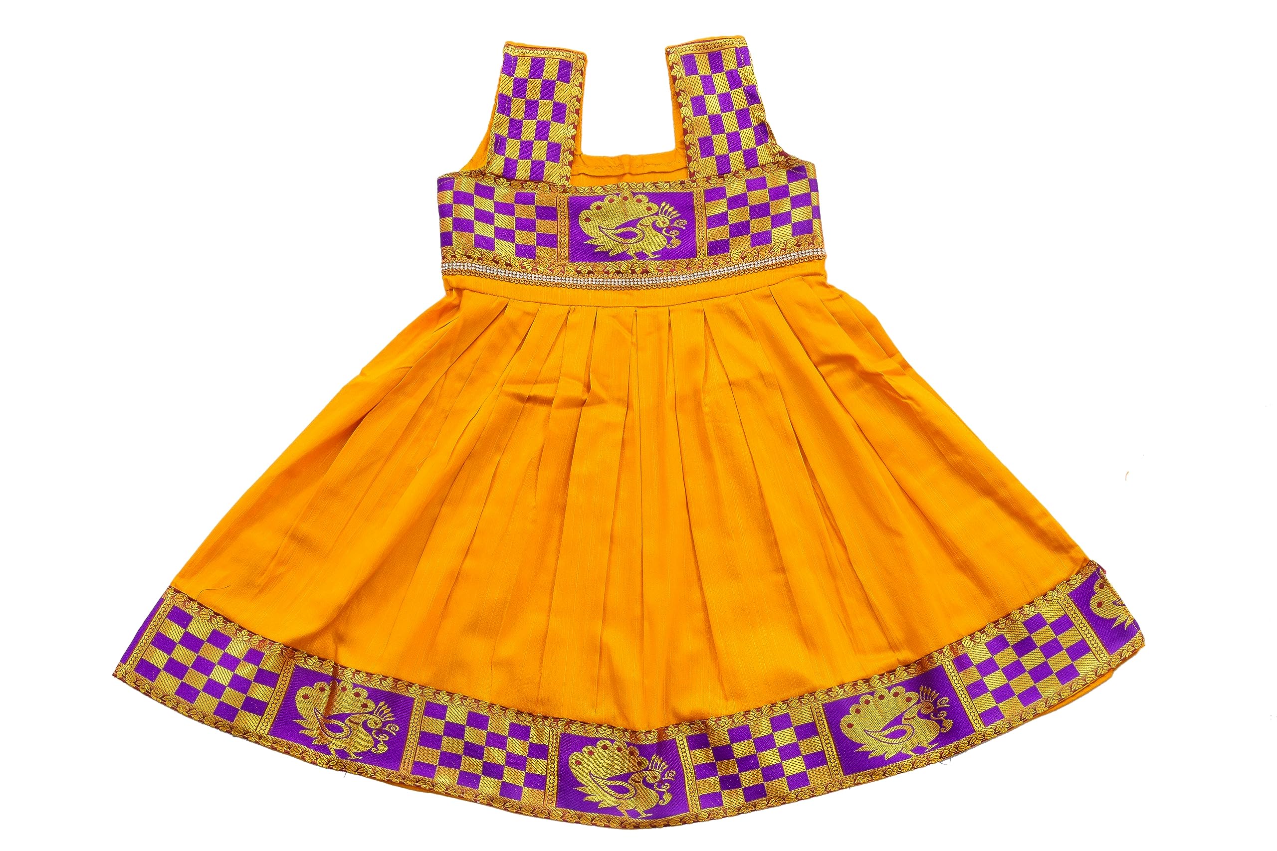 Sai BlossomsKids Frock for Festive Wedding Dress for Babies and Kids Soft Silk Cotton Fabrics