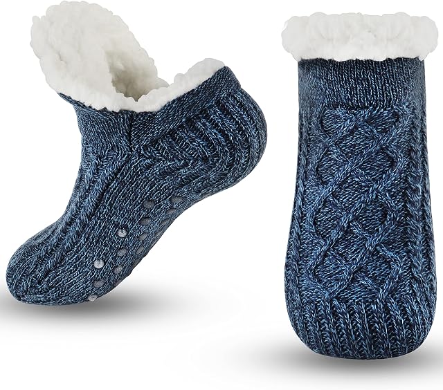 Jeasona Slipper Socks Women Non Slip Fluffy Socks Fleece Cute Warm Cosy Winter Gifts for Women