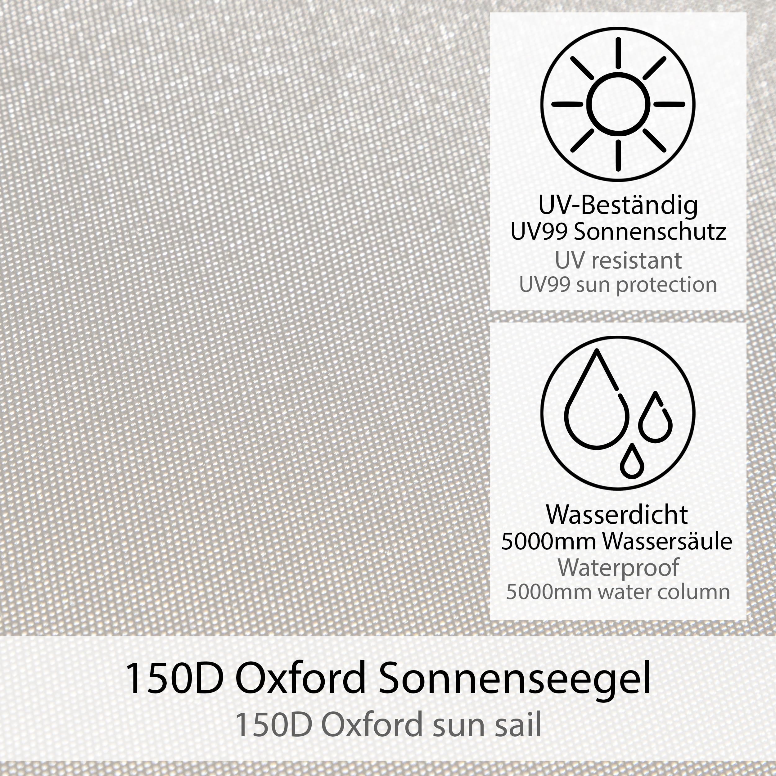 ONVAYA Auto-Sonnensegel UV99 Schutz vor Wind Regen Sonne für PKW Van Wohnmobil Grau