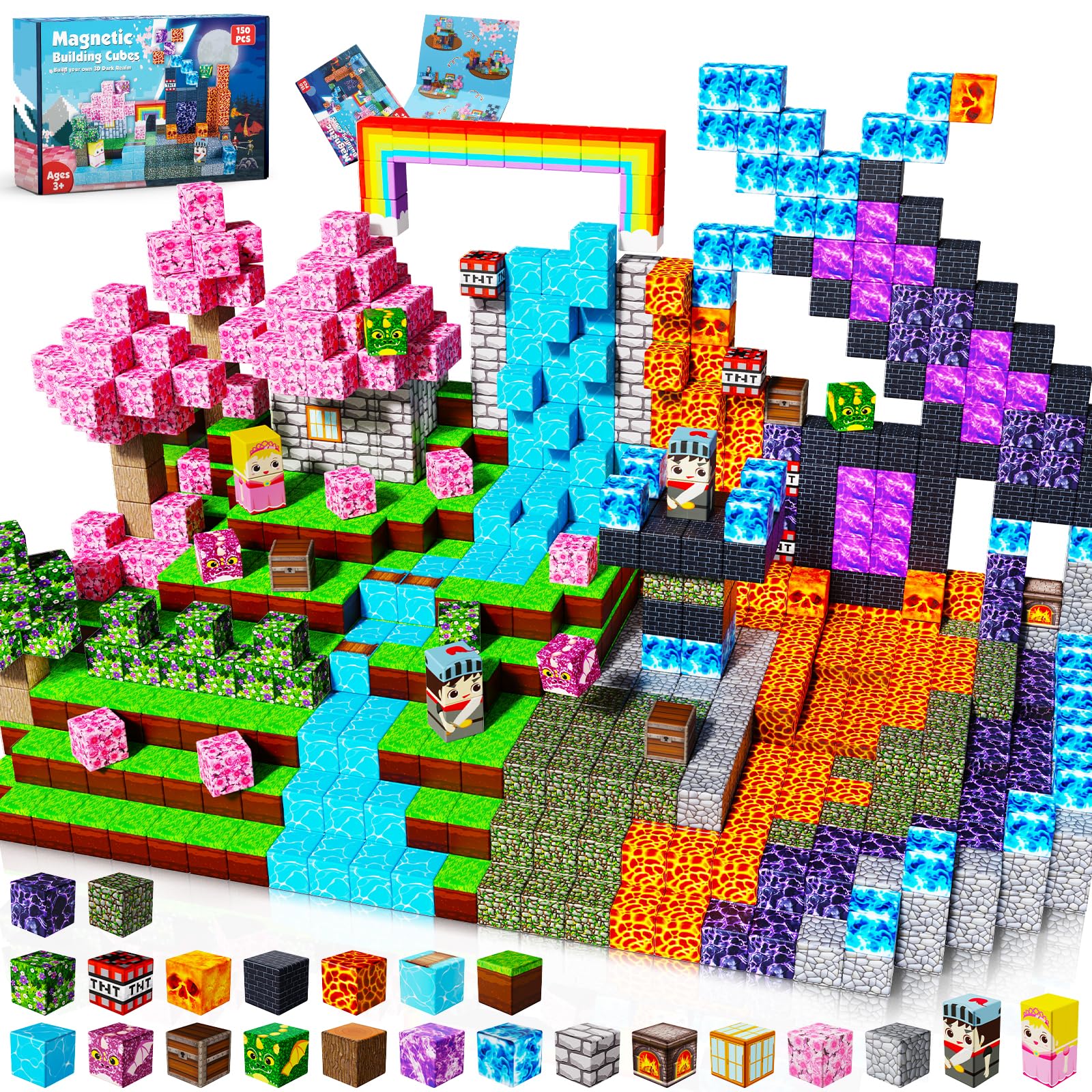 Amazon.com: GraceDuck Magnetic Blocks - 150 PCS Build Dark Forest