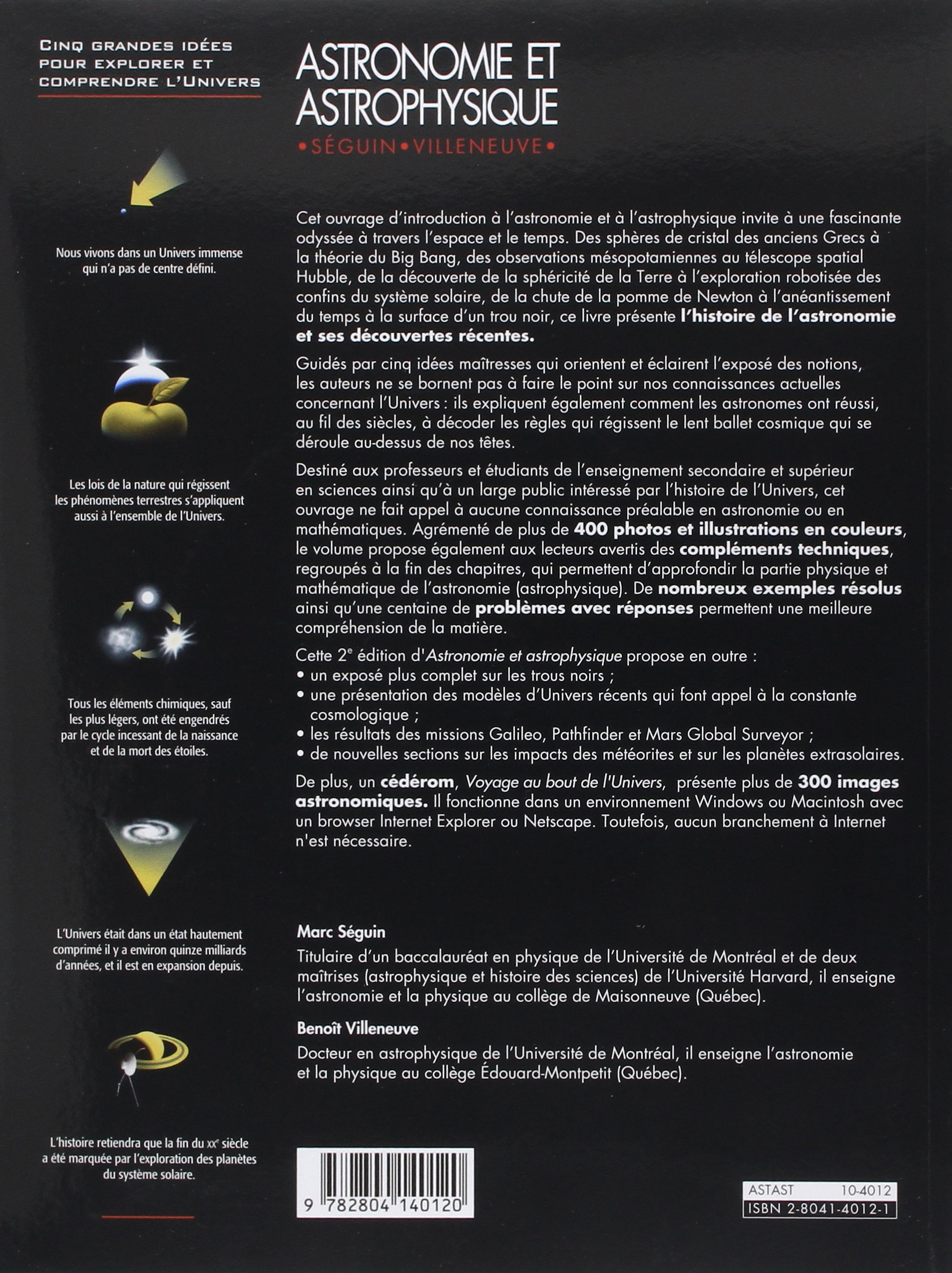 Astronomie et astrophysique : cinq grandes idées pour explorer et comprendre l'Univers