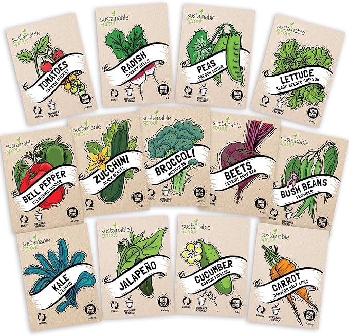 Vegetable Seeds for Planting Home Garden 13 Variety Seed