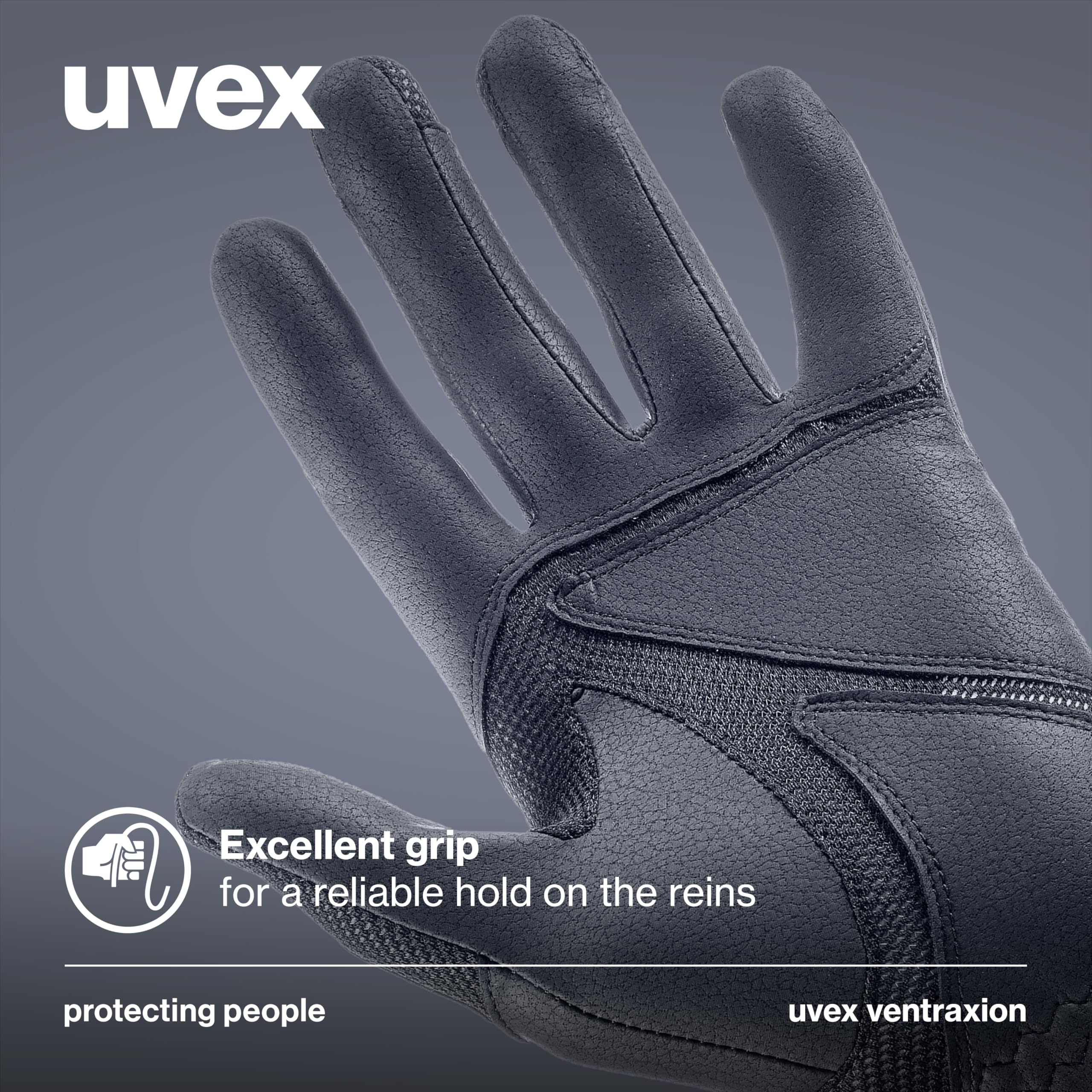 Uvex Ventraxion Guantes de equitación, Unisex Adulto