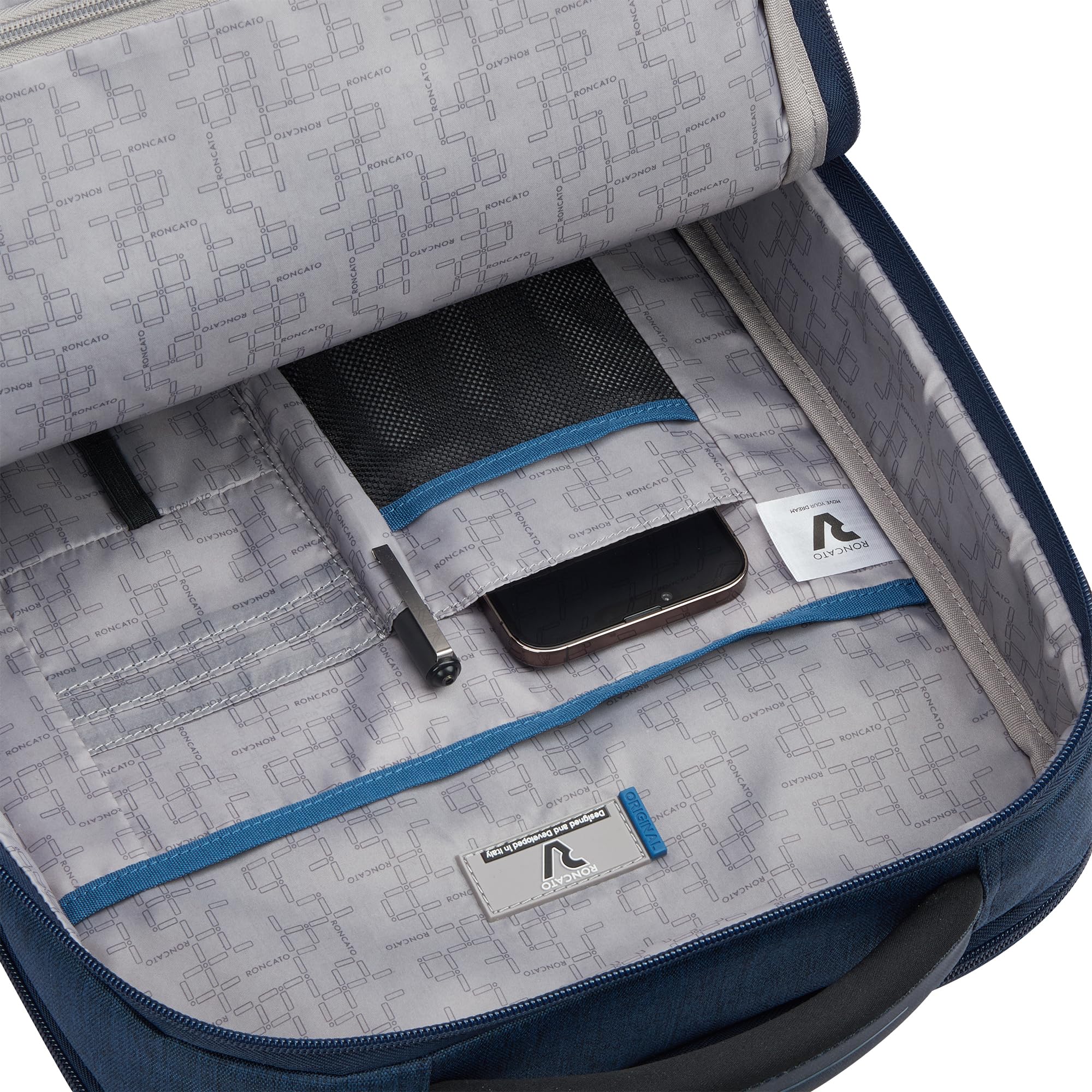 Roncato TRIAL S Zaino da lavoro porta PC 14-42x31x13 cm - Blu Notte