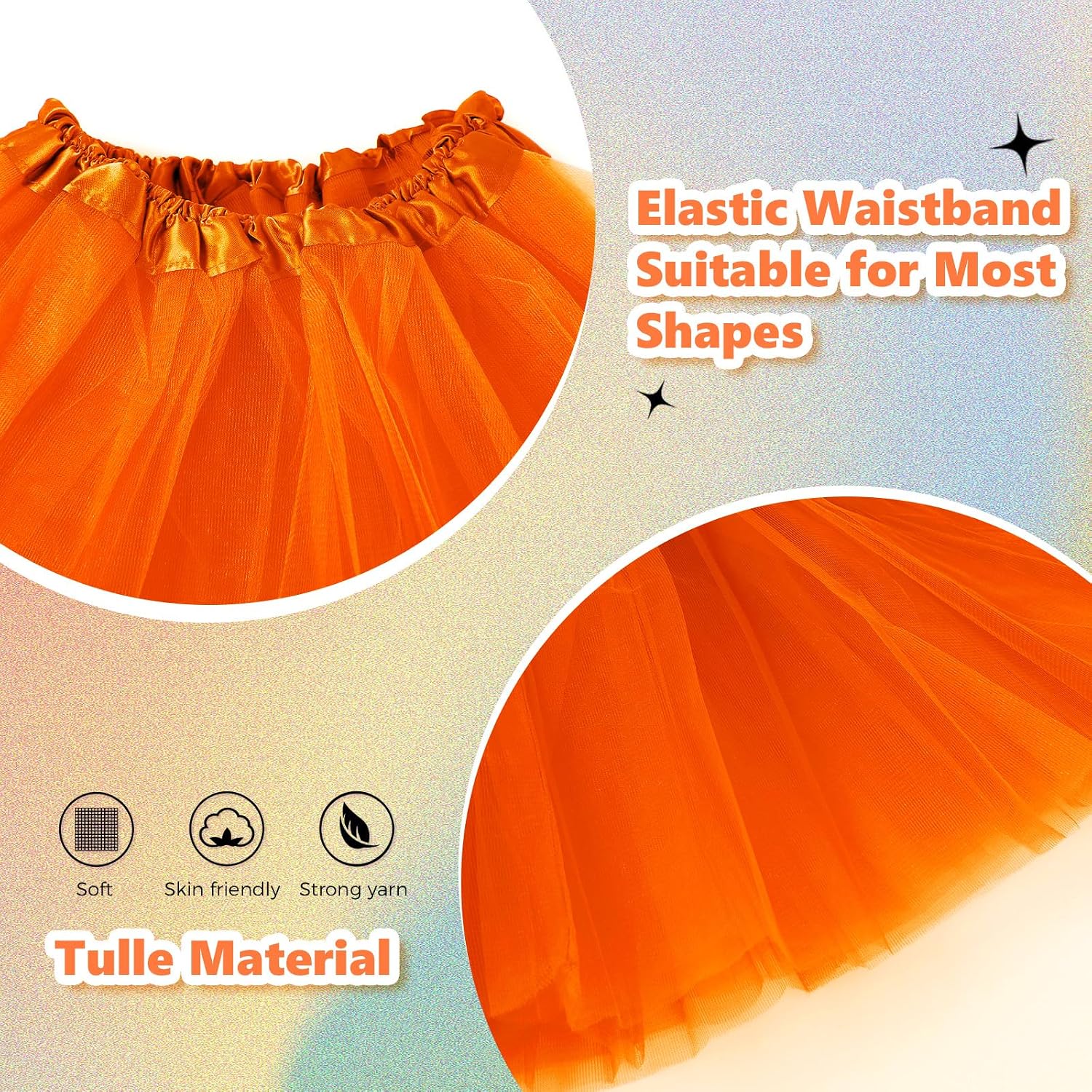Buauty 2 Pack Tutus for Women Adult 3 Layered Tutu Tulle Skirts Costumes for Women Girls Teen Halloween Running image 3