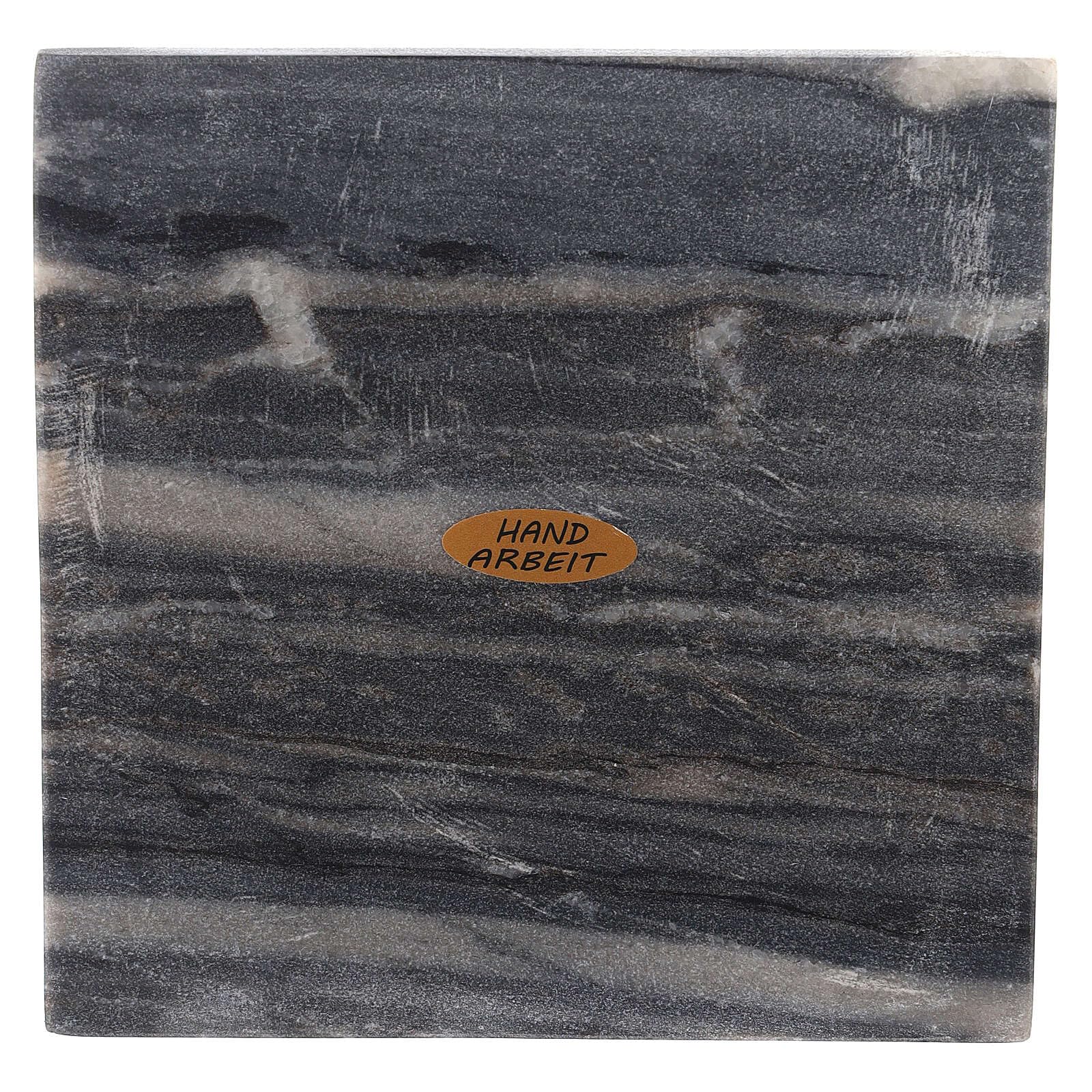 Holyart Squared Natural Stone Plate, 14 cm