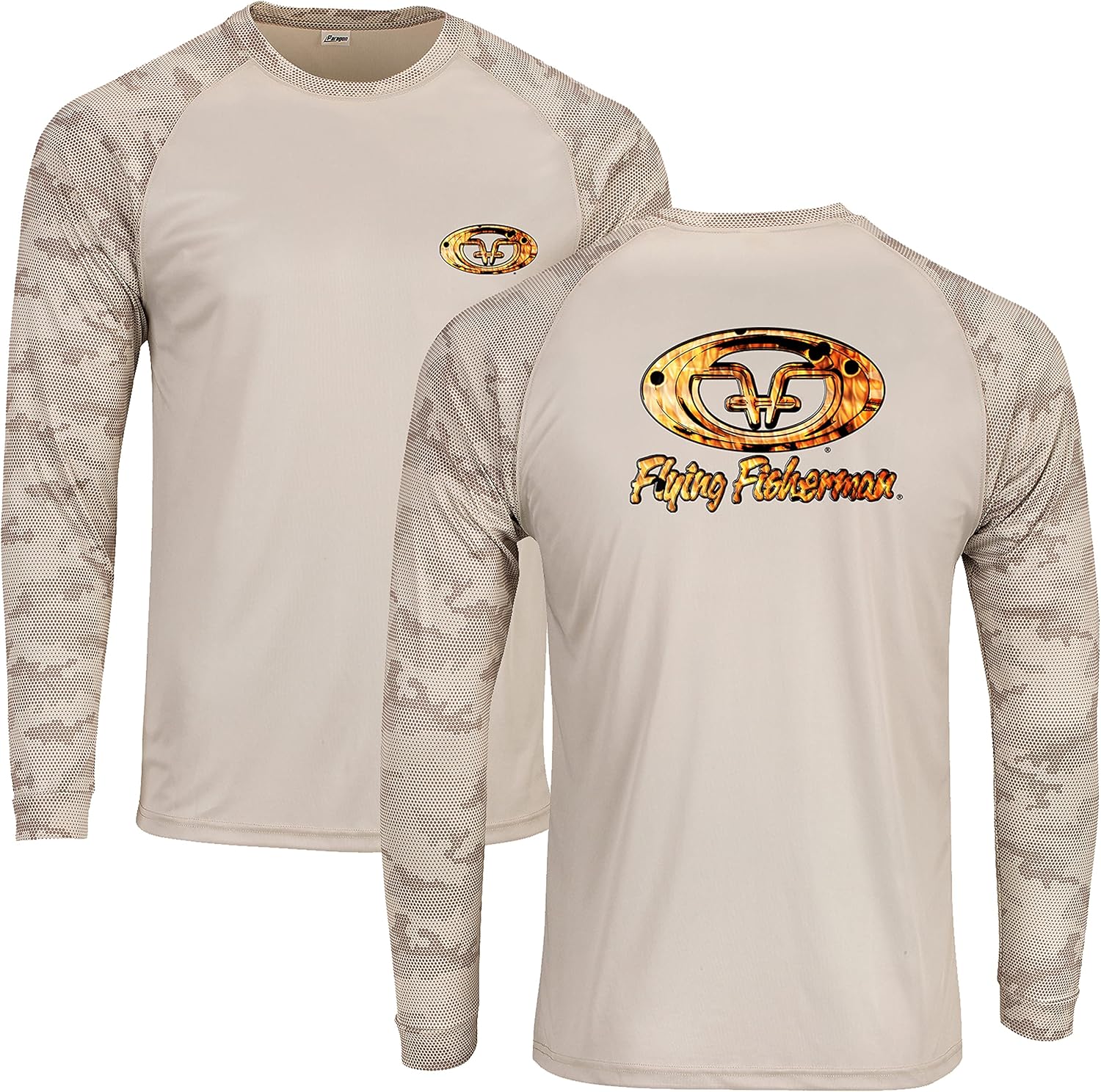 Flying Fisherman Redfish Skin Long Sleeve Performance T-Shirt for Fishing and Outdoor Sports, UPF 50+ Sun Protection
