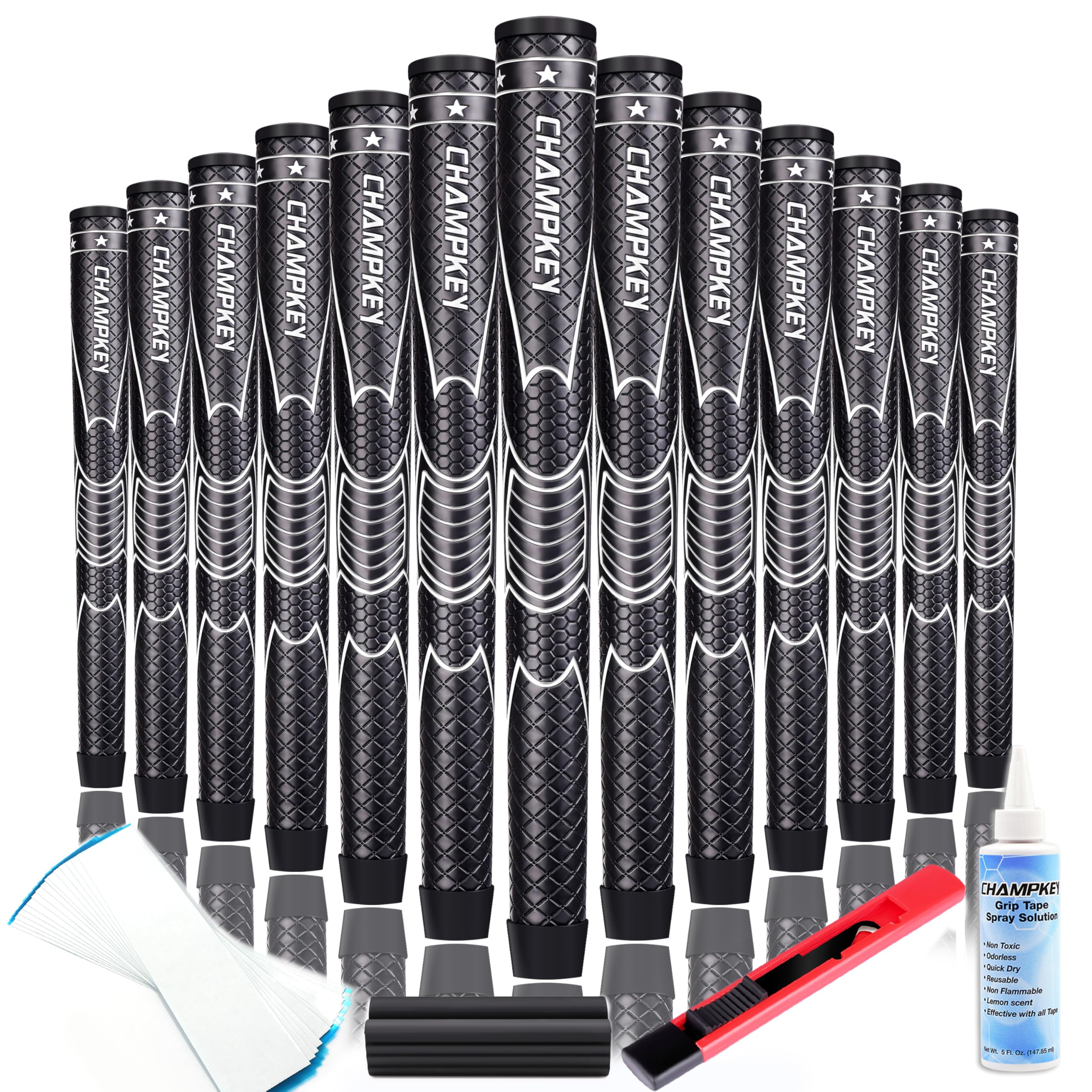 Amazon.com: CHAMPKEY Comfortable Polyurethane Golf Grips 13 Pack
