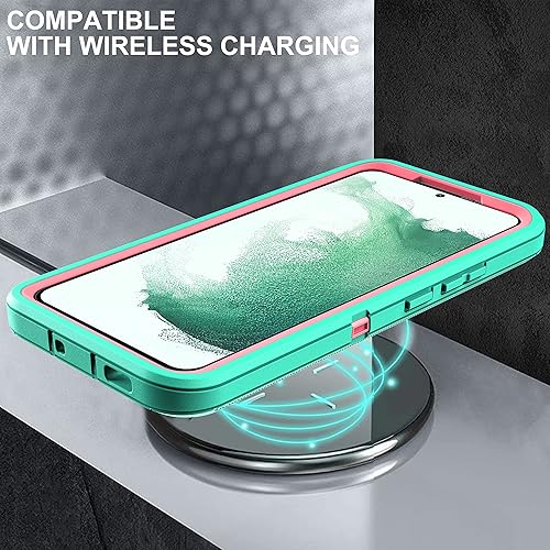 Miniatura 7 de Funda para S22 Plus, Samsung Galaxy S22 Plus con protector de pantalla de TPU flexible autorreparable 2 unidades, funda de cuerpo completo a prueba