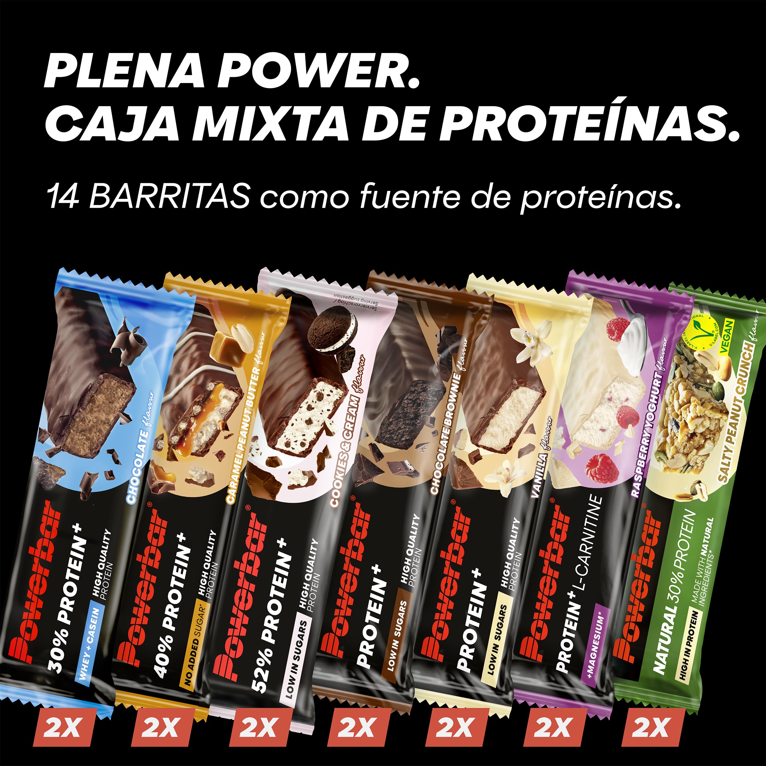 Powerbar - Protein Multiflavour Box - 14 barritas Powerbar - Caja mixta