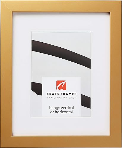 Miniatura 3 de Craig Frames Confetti, marco de fotos amarillo moderno de 16 x 20 pulgadas con paspartú para mostrar una foto de 11 x 14 pulgadas