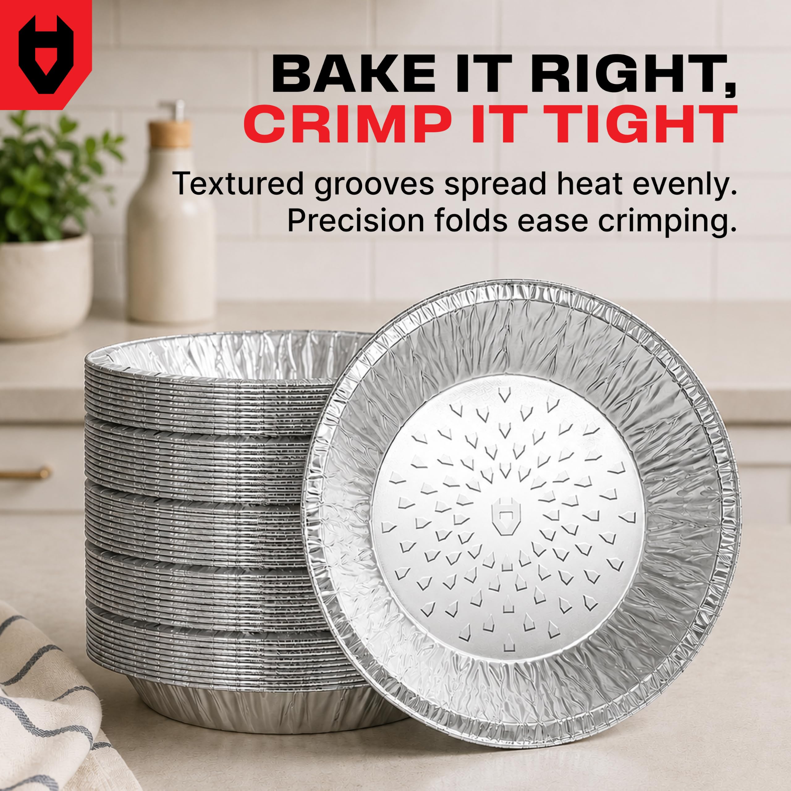 Premium Disposable Pie Pans - 50 Pack -3