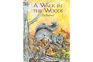 A Walk in the Woods Classic Coloring Book: 45 Delightful Illustrations of...