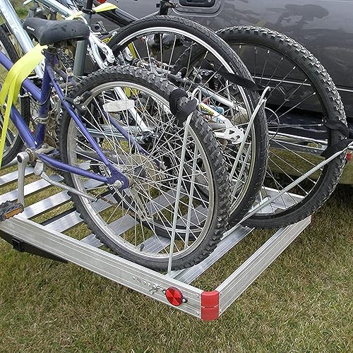 Miniatura 7 de Tow Tuff TTF-2762ACBR transportador de carga 2 en 1 con soporte para bicicletas, aluminio