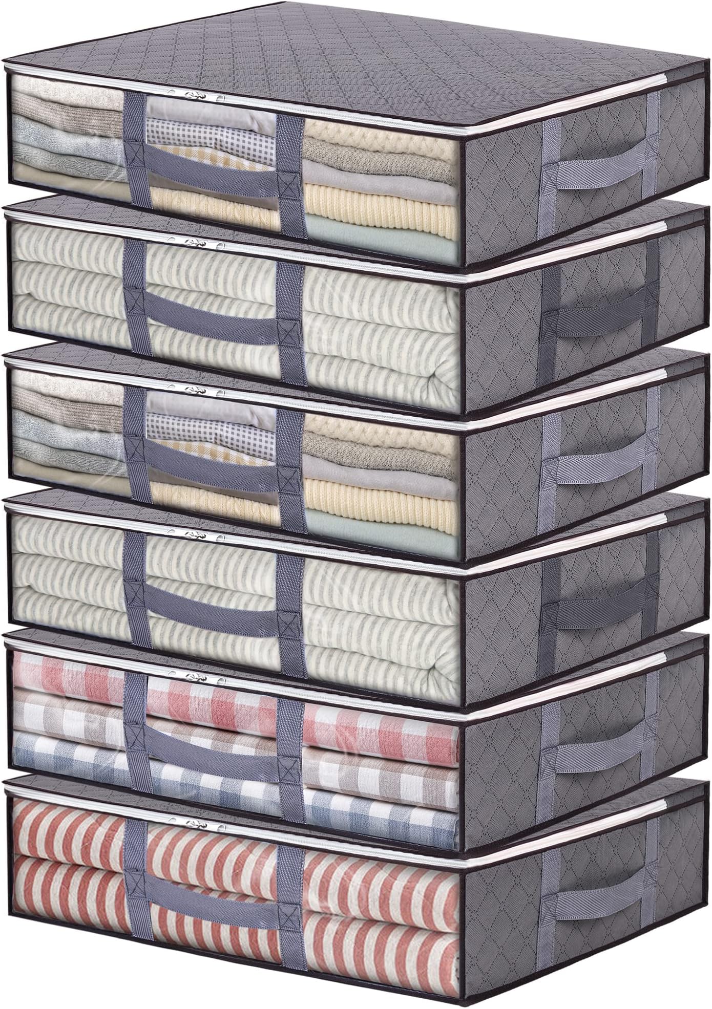 Lot De 4 Boîtes De Rangement Pliables Pour Draps De Lit, Sacs