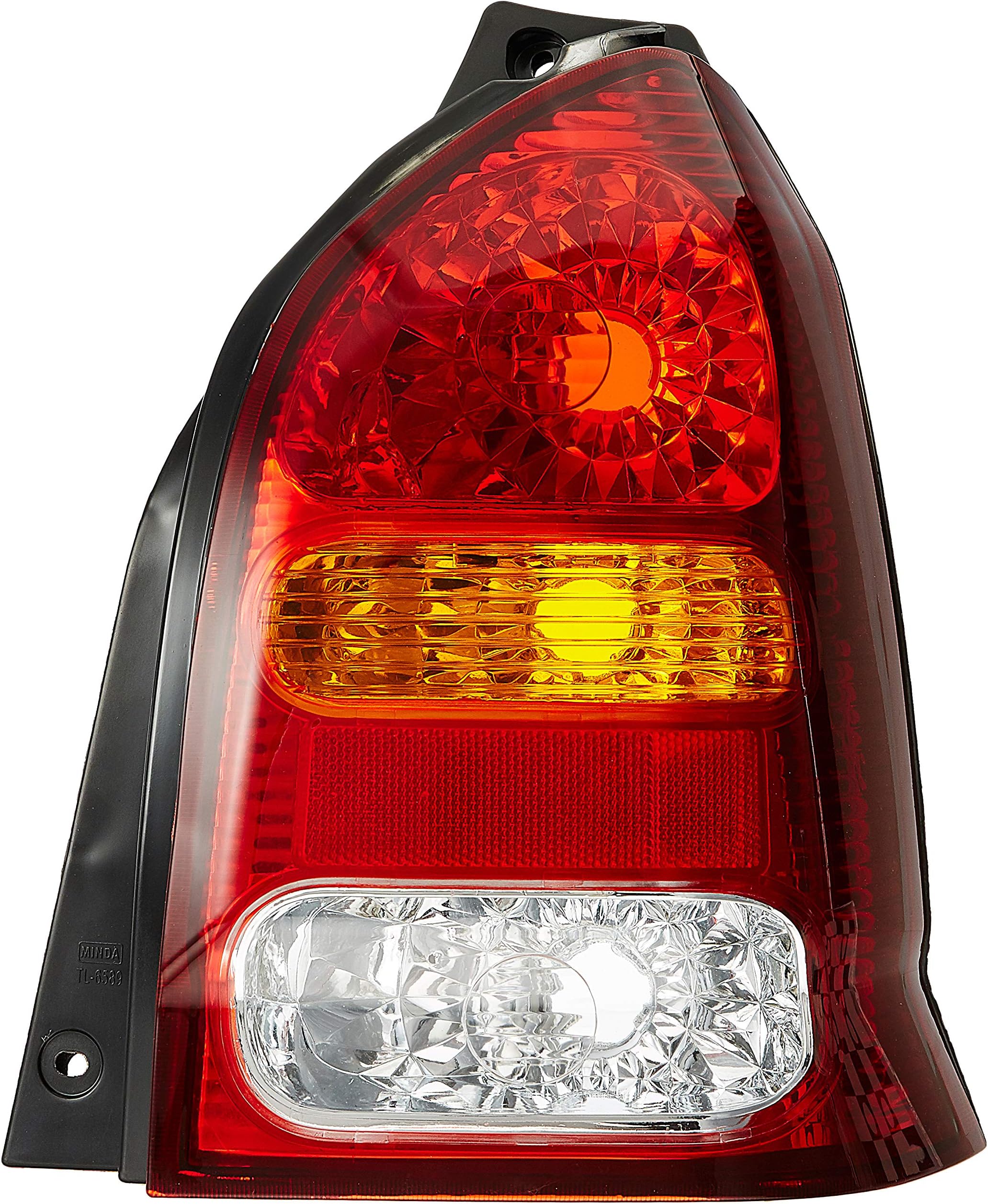 UNO Minda TL-6589AM Tail Light Assembly with Yellow Lens - Right for Maruti Suzuki Alto Type 2
