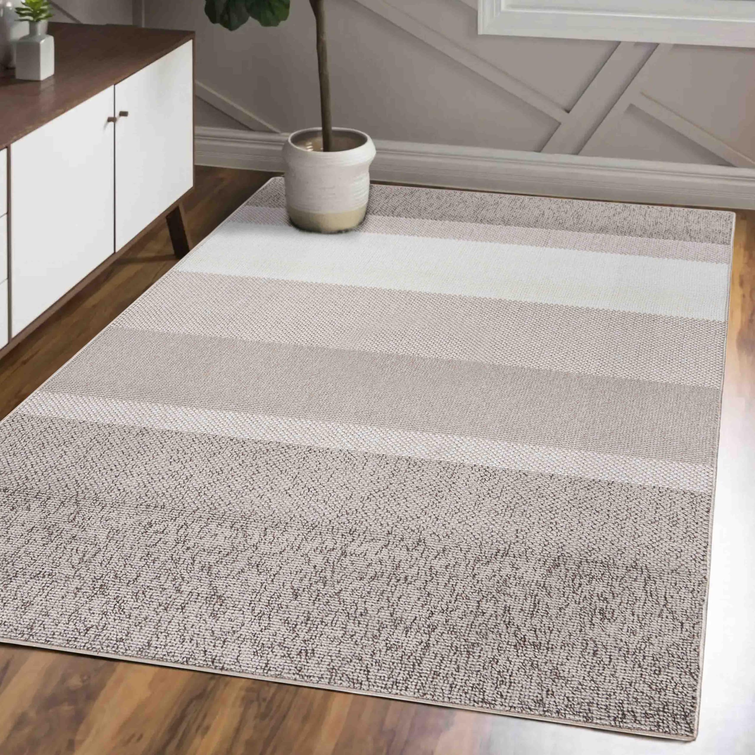Mazovia Alfombra Moderna Suave Minimalista - Alfombra Elegante para Salón, Dormitorio, Comedor, Oficina - Alfombras Rectangulares de Pelo Corto - Alfombra de Salón Oeko-Tex - Beige - 120 x 170 cm