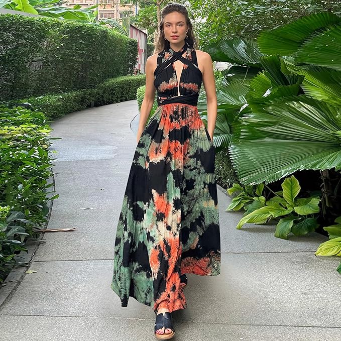 Vestidos Playeros Vestido De Verano Sin Mangas Algodón, Tallas