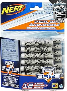 NERF Special Edition N-Strike Elite Darts - 12 Pack, Gray
