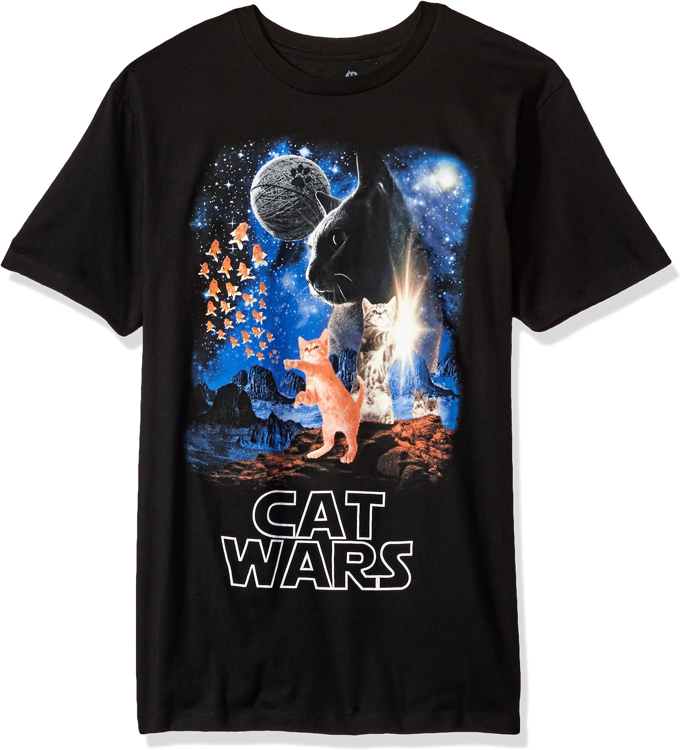 Goodie Two SleevesMen's Humor Cat Wars Type Adult T-shirt