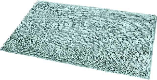Amazon Basics Non-Slip Microfiber Bath Mat, 53.3 x 86.3 cm, Seafoam Green