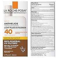 Vista 7 de La Roche-Posay Anthelios Sunscreen SPF 50, Ultra-Light Fluid Broad Spectrum SPF 50, Face Sunscreen with Titanium Dioxide Mineral, Lightweight &