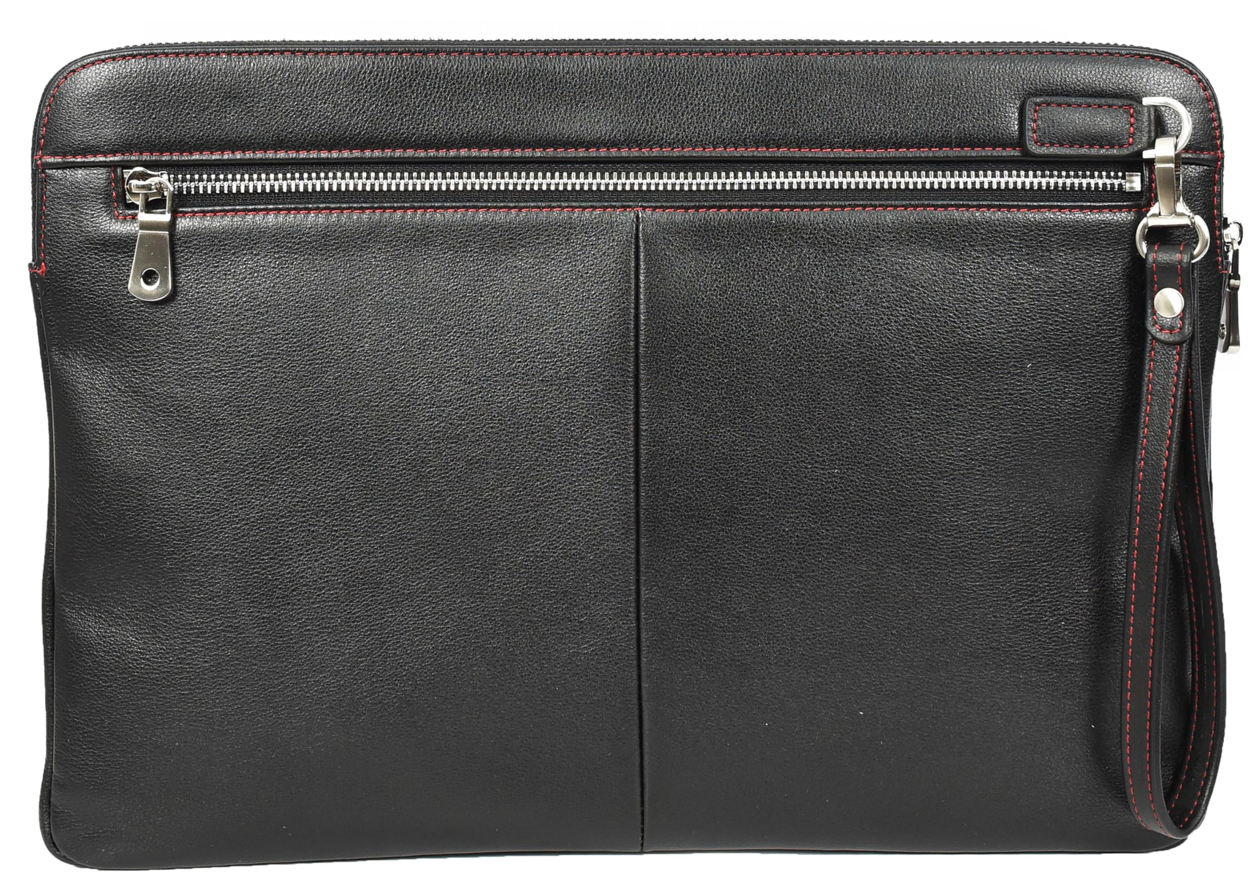Elche Housse en cuir véritable pour ordinateur portable 15" Noir