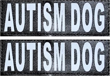 Doggie Stylz Set of 2 Autism Dog Patches, Small 3"x1"