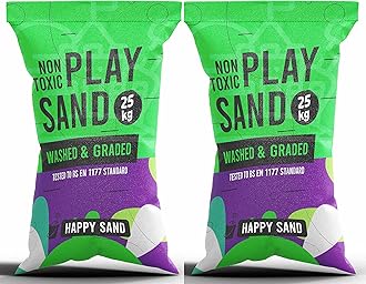 2 x Children's Toy Pit Play Sand Non Clothes Staining 25 kg No Mess Playpit