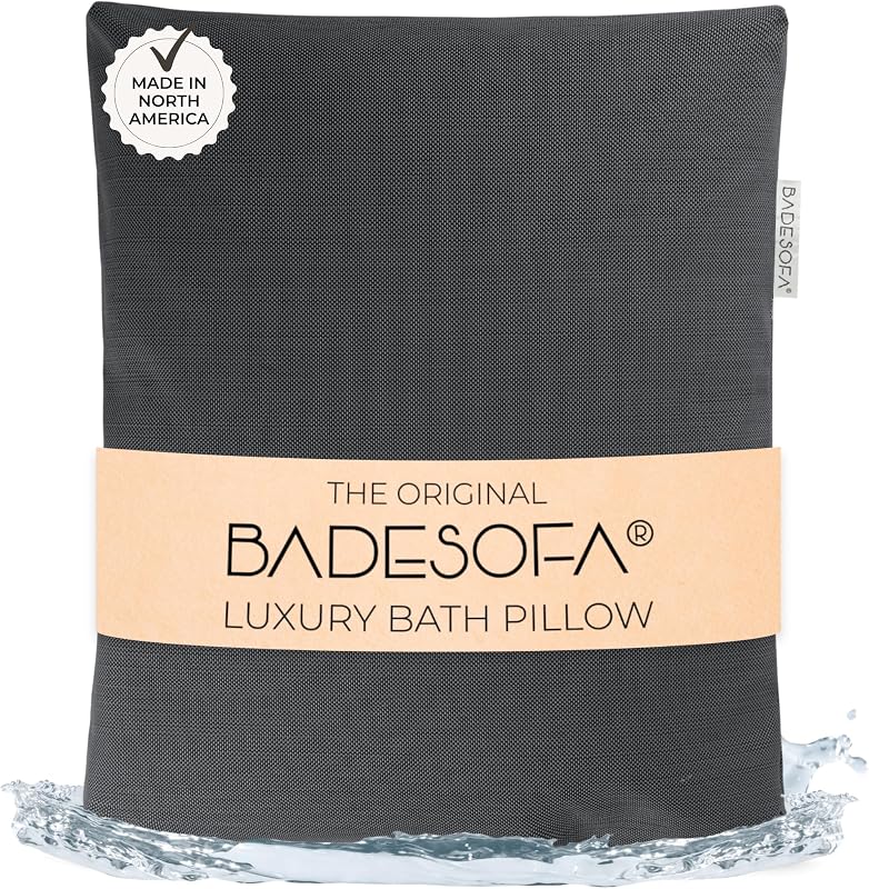 Almofada de Banho BADESOFA L Charcoal para Banheiras Grandes, 1 unidade