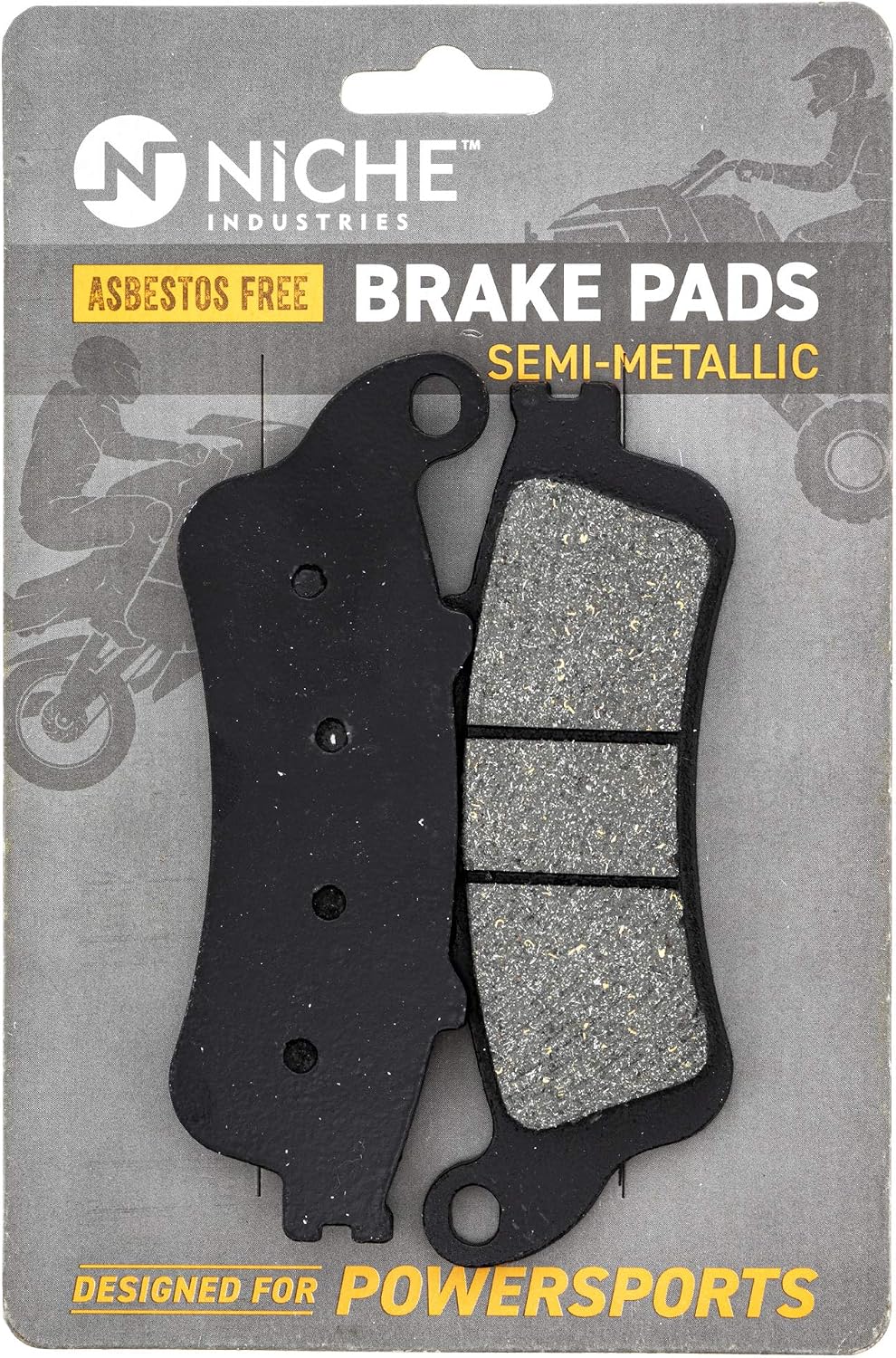 NICHE Brake Pad Set for Honda Goldwing 1800 F6B 06456-MCA-016 06455-MCA-016 Front Rear Semi-Metallic