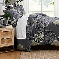 Vista 39 de Southshore Fine Living, Inc. Juego de funda de edredón tamaño King, reversible, juego de ropa de cama de microfibra de alta calidad, fácil cuidado