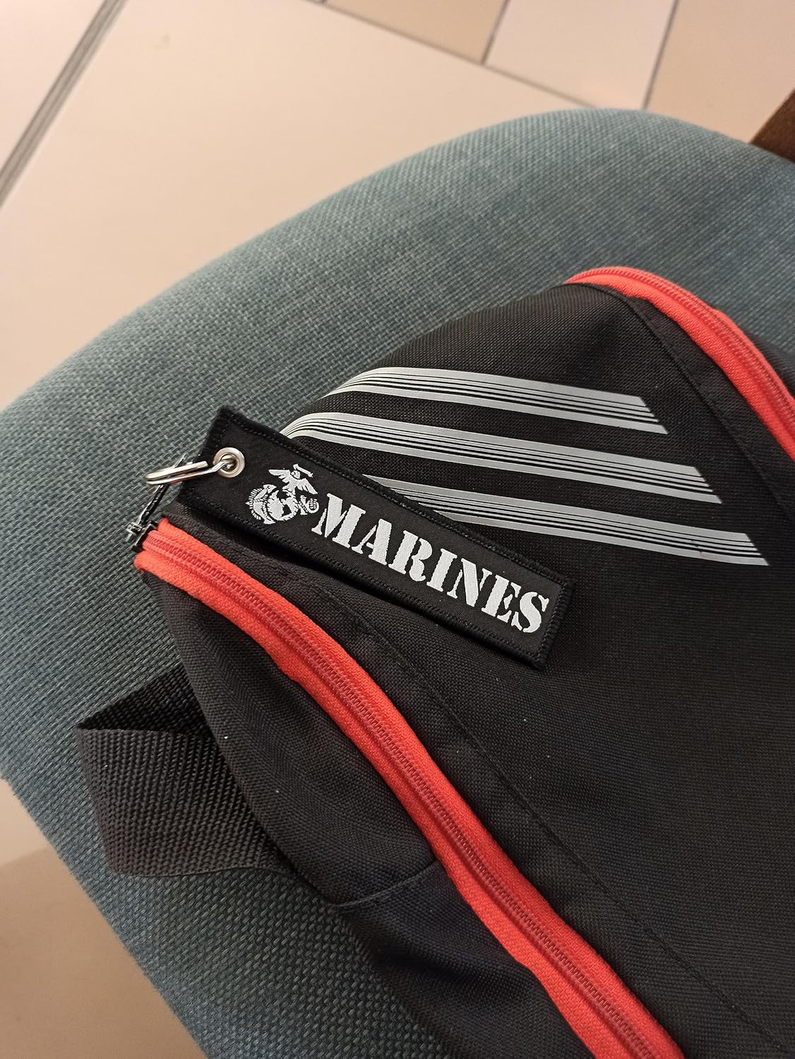 US Military And Patriotic Series Keychain Lanyard Blackout Key Tag for Auto, Motorcycle, UTV Backpack 2 Pieces Pack