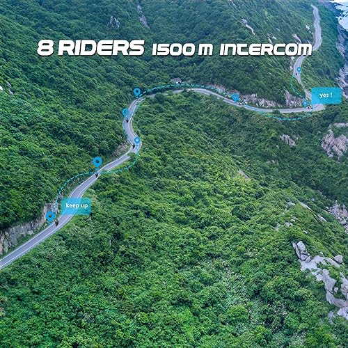 Miniatura 20 de FreedConn Casco de motocicleta Auriculares Bluetooth L1M Casco Auriculares Altavoces Impermeable Auriculares Deportivos de Motocicleta Altavoces