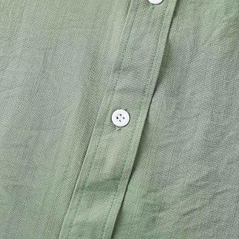 Shirts for Men 2024 Trendy Short Sleeve Button Down Tshirt Causal Loose Solid Collar Dress Shirts Business Tops