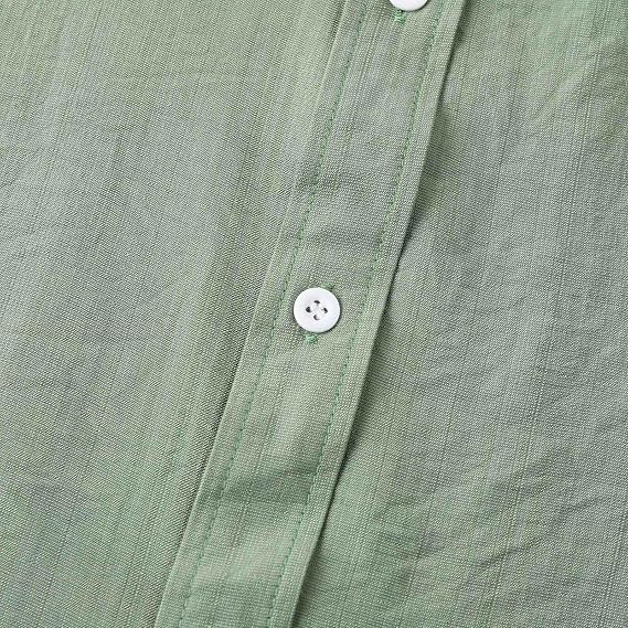 Shirts for Men 2024 Trendy Short Sleeve Button Down Tshirt Causal Loose Solid Collar Dress Shirts Business Tops