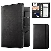 Vista 11 de Libretas para Camareras, de Cuero PU Rosa Lindo Libreta para Camarera con 1 Bolsillo con Cremallera para Dinero, Libreta para Servidores con 9 Za.