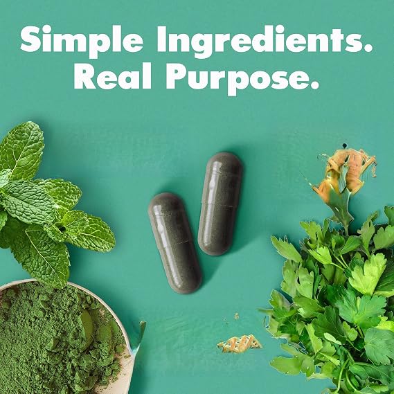 Detox, Digestion, Bowel Aid, Skin & Oily Skin Cleansing - Natural Energy Booster, 30 Capsules,